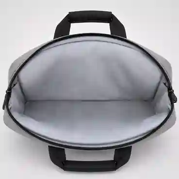 Corporate Grey Laptop Messenger Bag with Adjustable Shoulder Strap